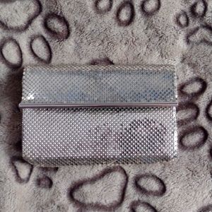 Vintage Purse 4 x6 in.  Pewter color gently used